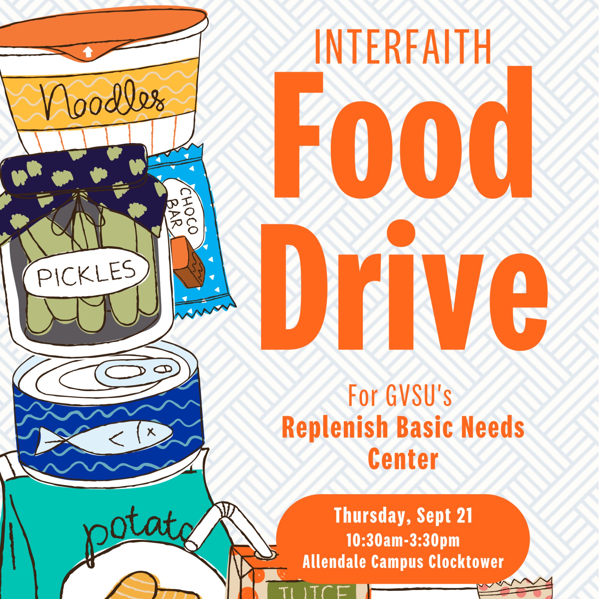 Interfaith Food Drive Graphic